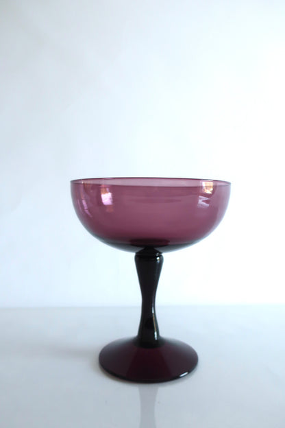 Amethyst Pedestal Compote