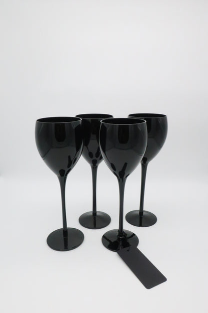 Onyx Black Wine Glasses