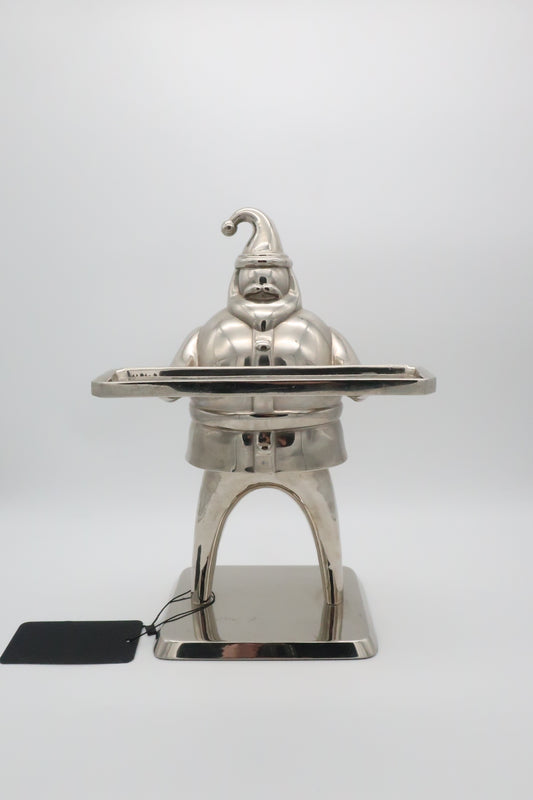 Silver Serving Santa
