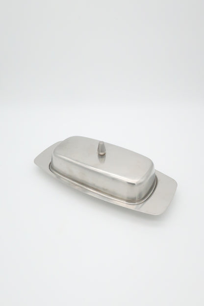 Danish Stainless Lidded Butter Dish