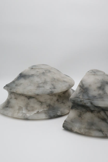 Italian Marble Sconce Set