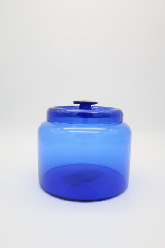 1970's Cobalt Blue Canister