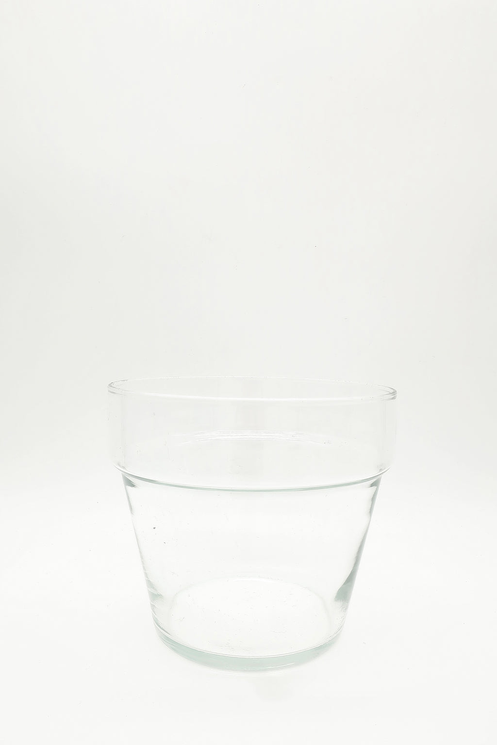 Clear Glass Planter Pot