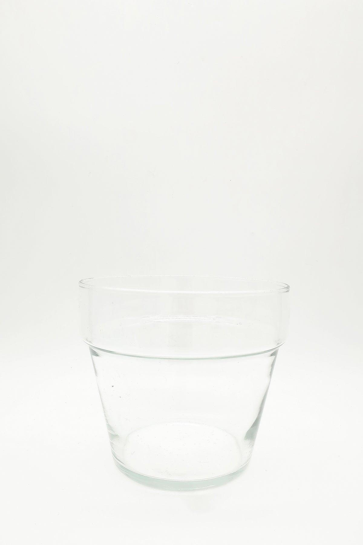 Clear Glass Planter Pot
