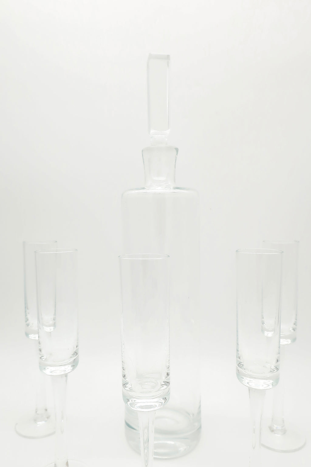 Clear Glass Decanter Set