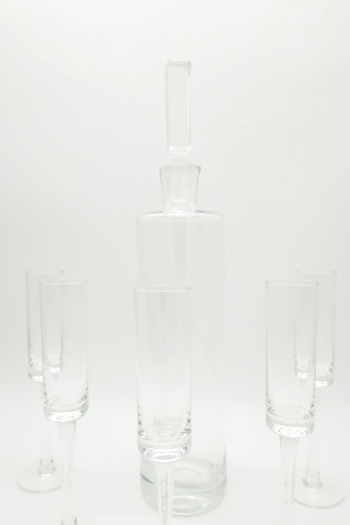 Clear Glass Decanter Set