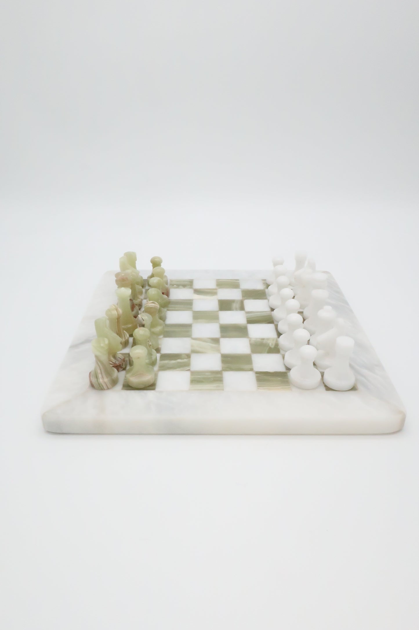 Green Onyx Chess Board
