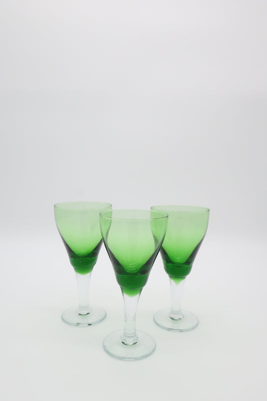 Green Glass Cordials