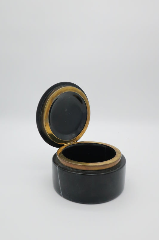 Marble & Brass Lidded Catch-all