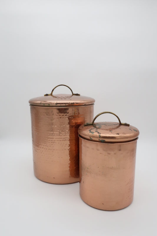 Hammered Copper Canister Set