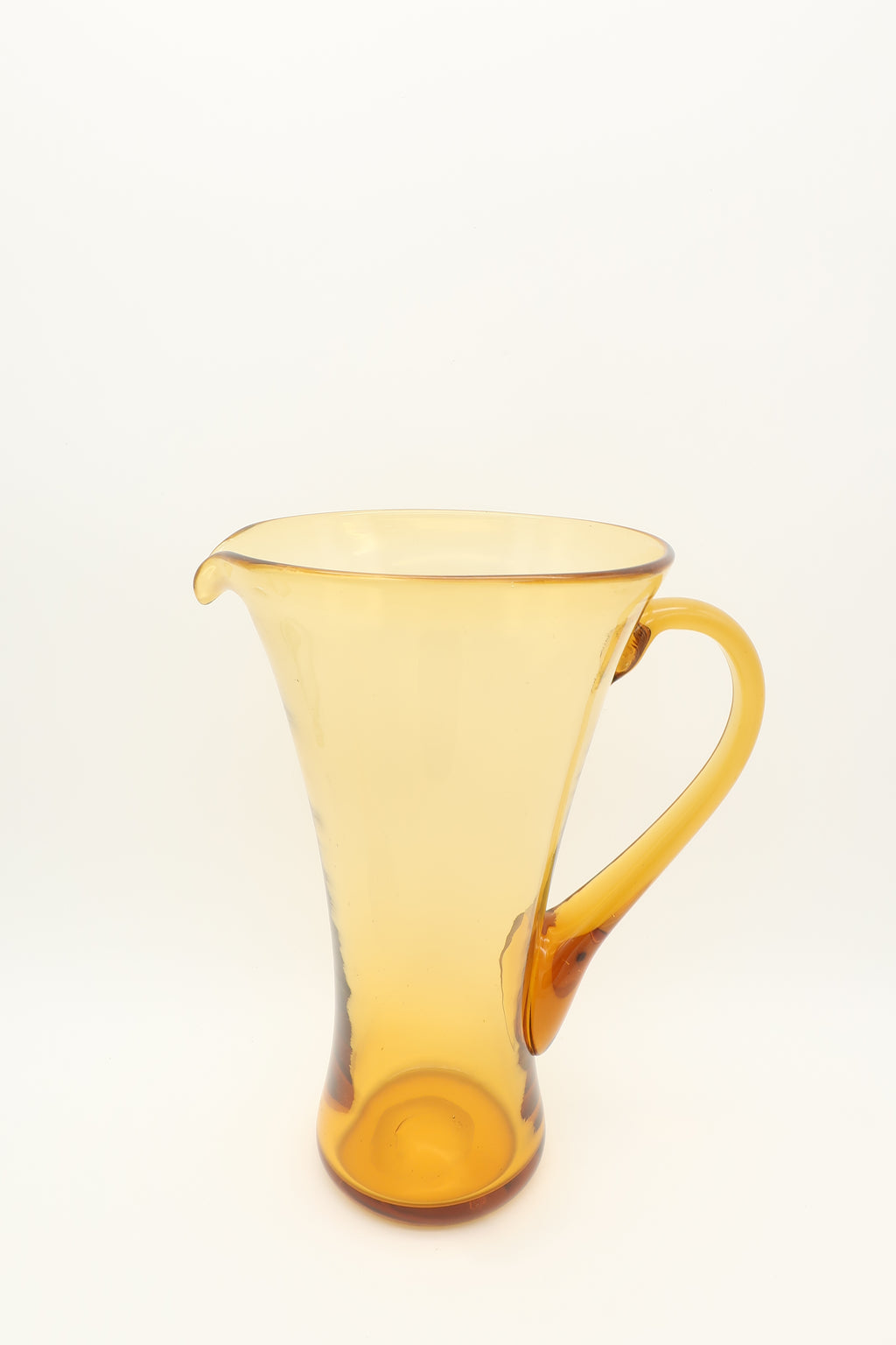 Handblown Amber Pitcher