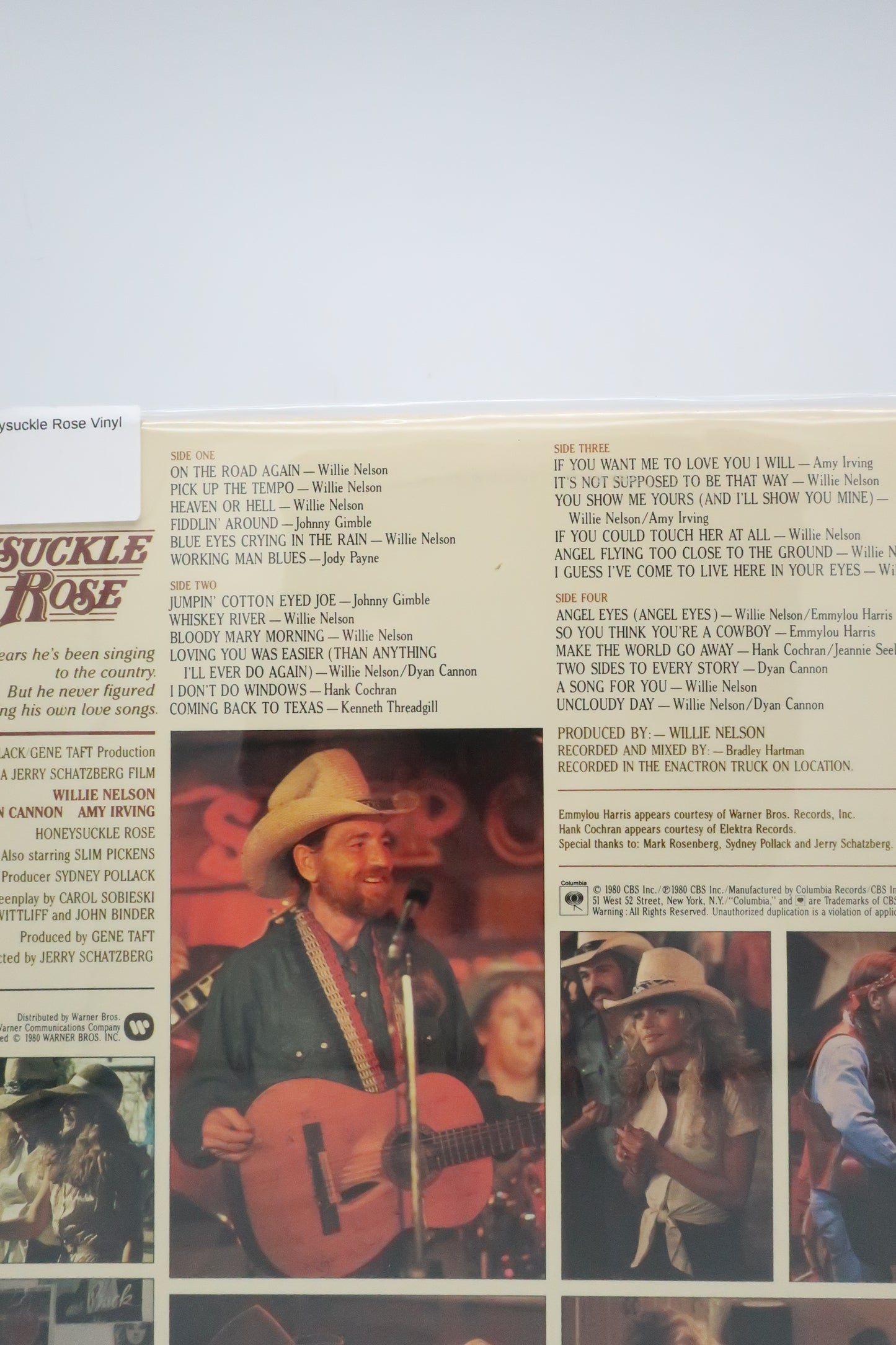 1980 Willie Nelson Honeysuckle Rose vinyl
