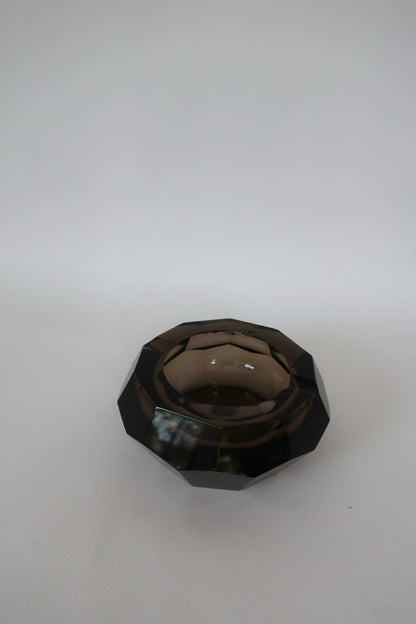 Moser Art Deco Brown Ashtray