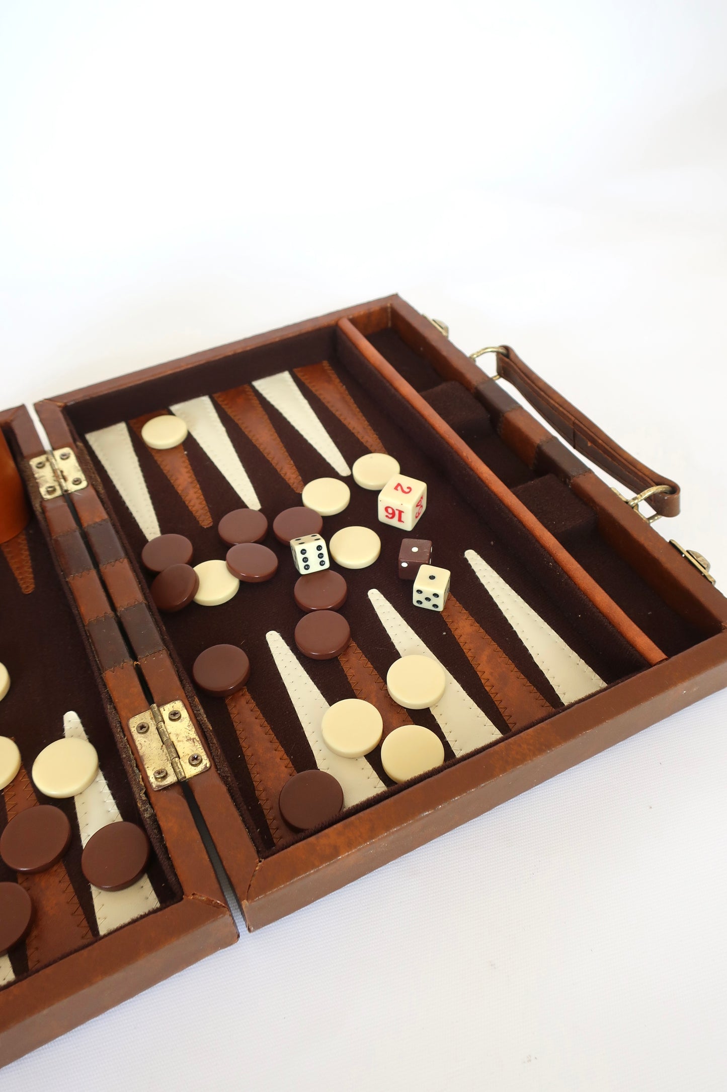 Leather Backgammon Travel Board