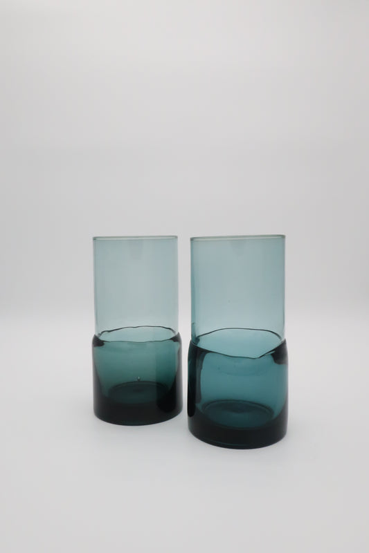 90’s Pier 1 Blue Tumbler Set
