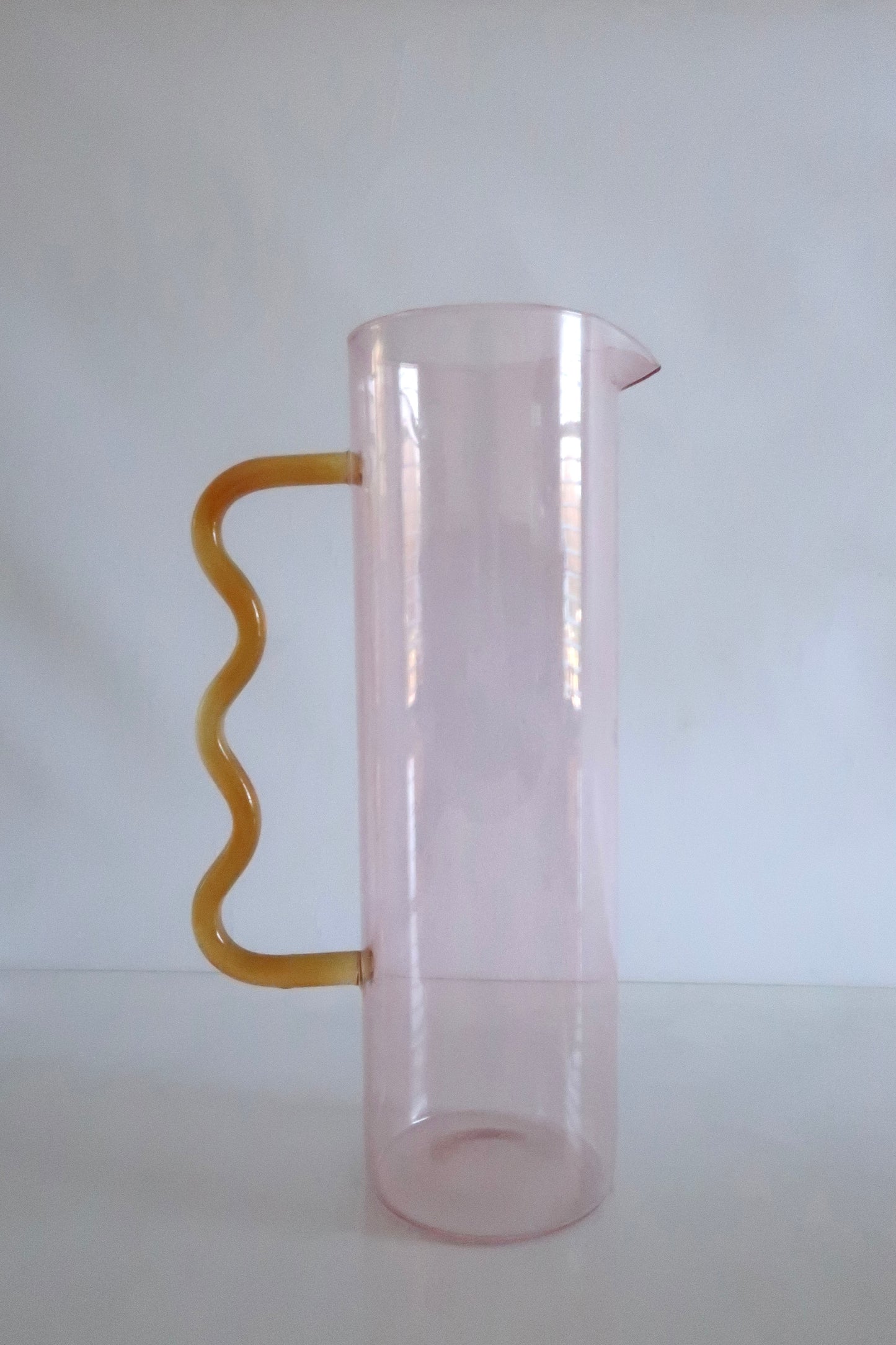 Pink & Amber Squiggle Pitcher