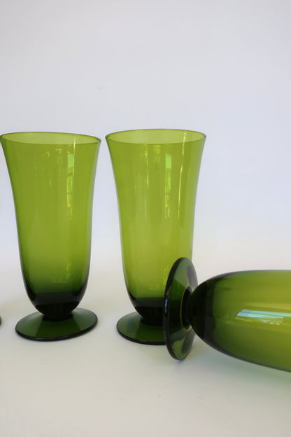 Green Highball Tumblers