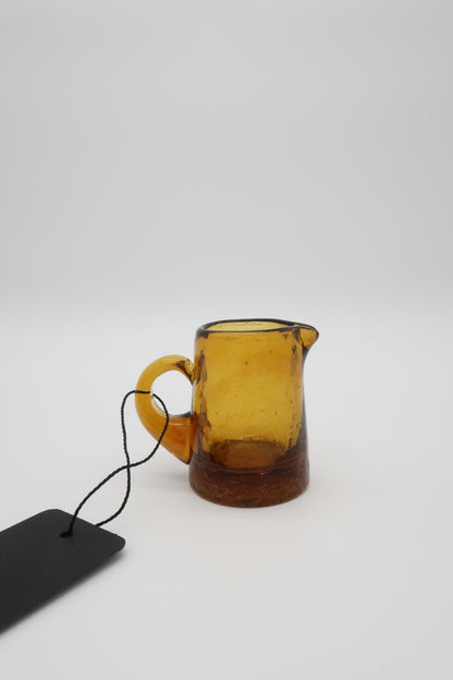Amber Crackle Small Pitcher