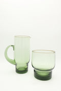 1970s Danish Green Pitcher & Ice Bucket Set
