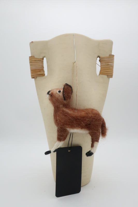 Felted Deer Ornament