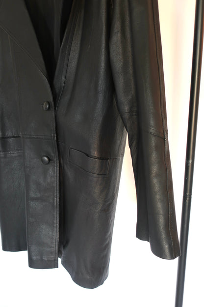 Leather Black Coat