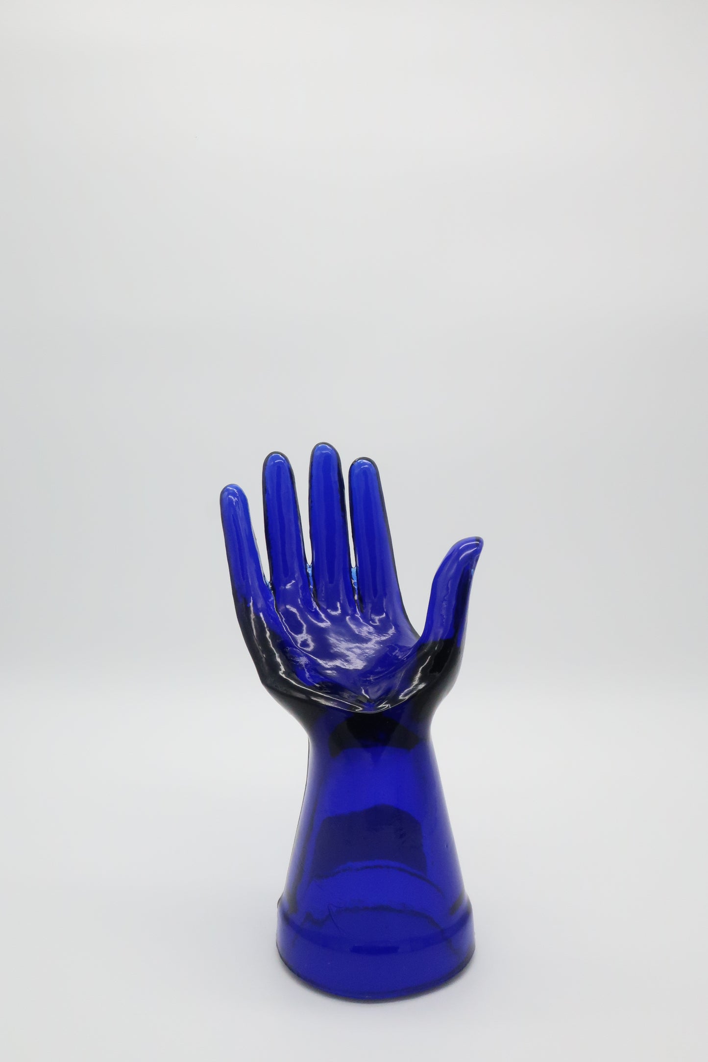 Cobalt Blue Glass Hand