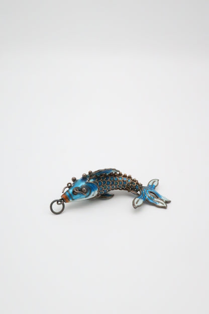1970's Cloisonne Koi Fish Pendant