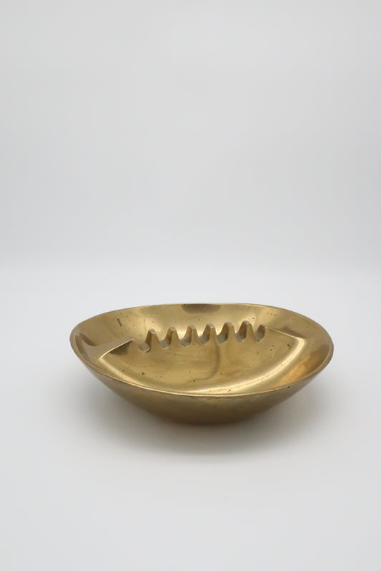 MCM Solid Brass Ashtray