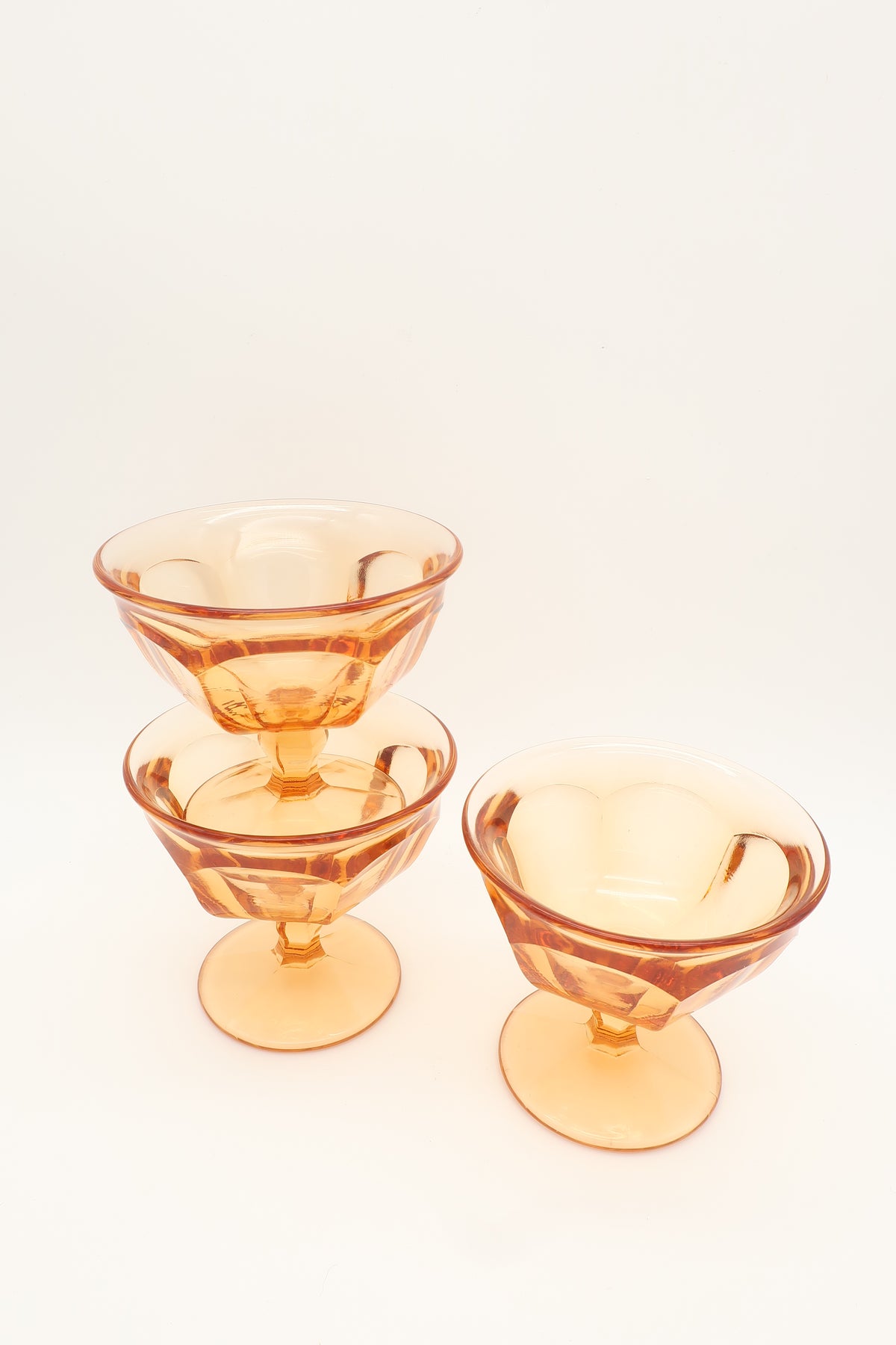1970s Noritake Amber Coupe Set