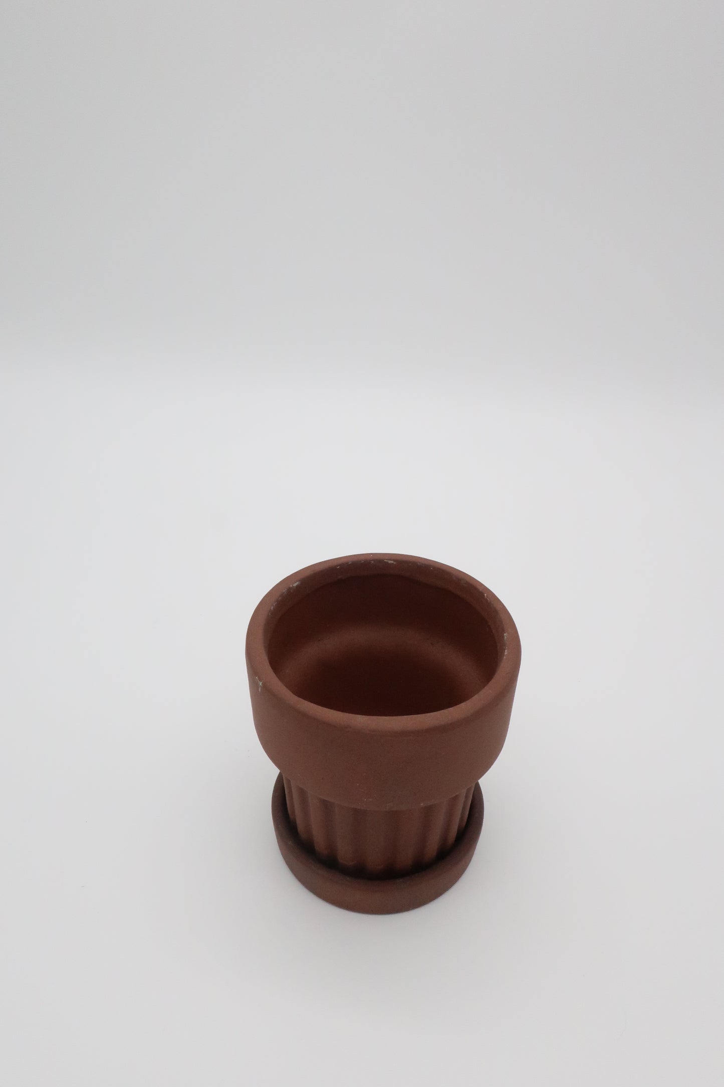 Terracotta Ribbed Planter