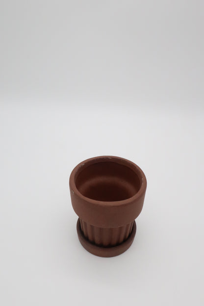 Terracotta Ribbed Planter