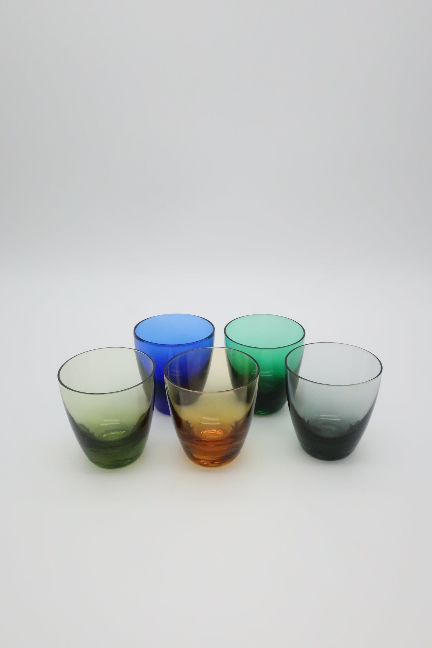1970's Multi Colored Shotglasses