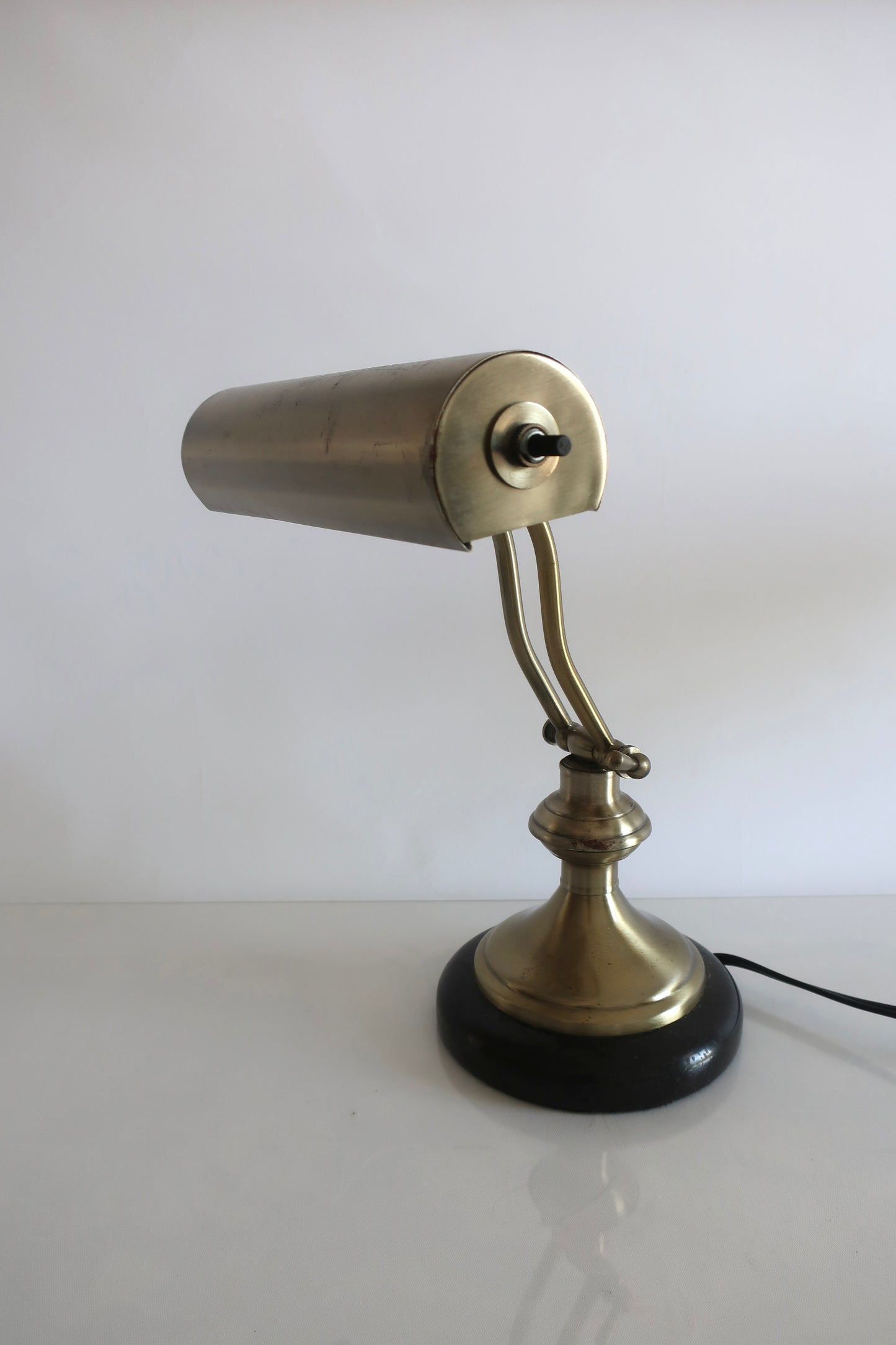 Brass Bankers Lamp