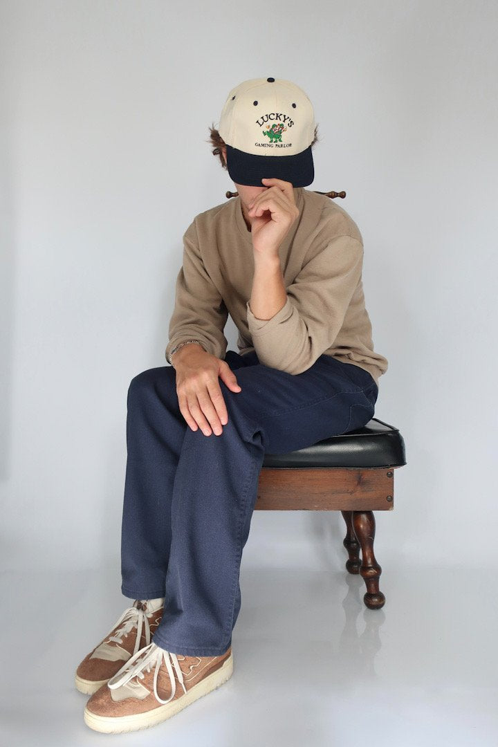 Jerzees Beige Blank Crewneck