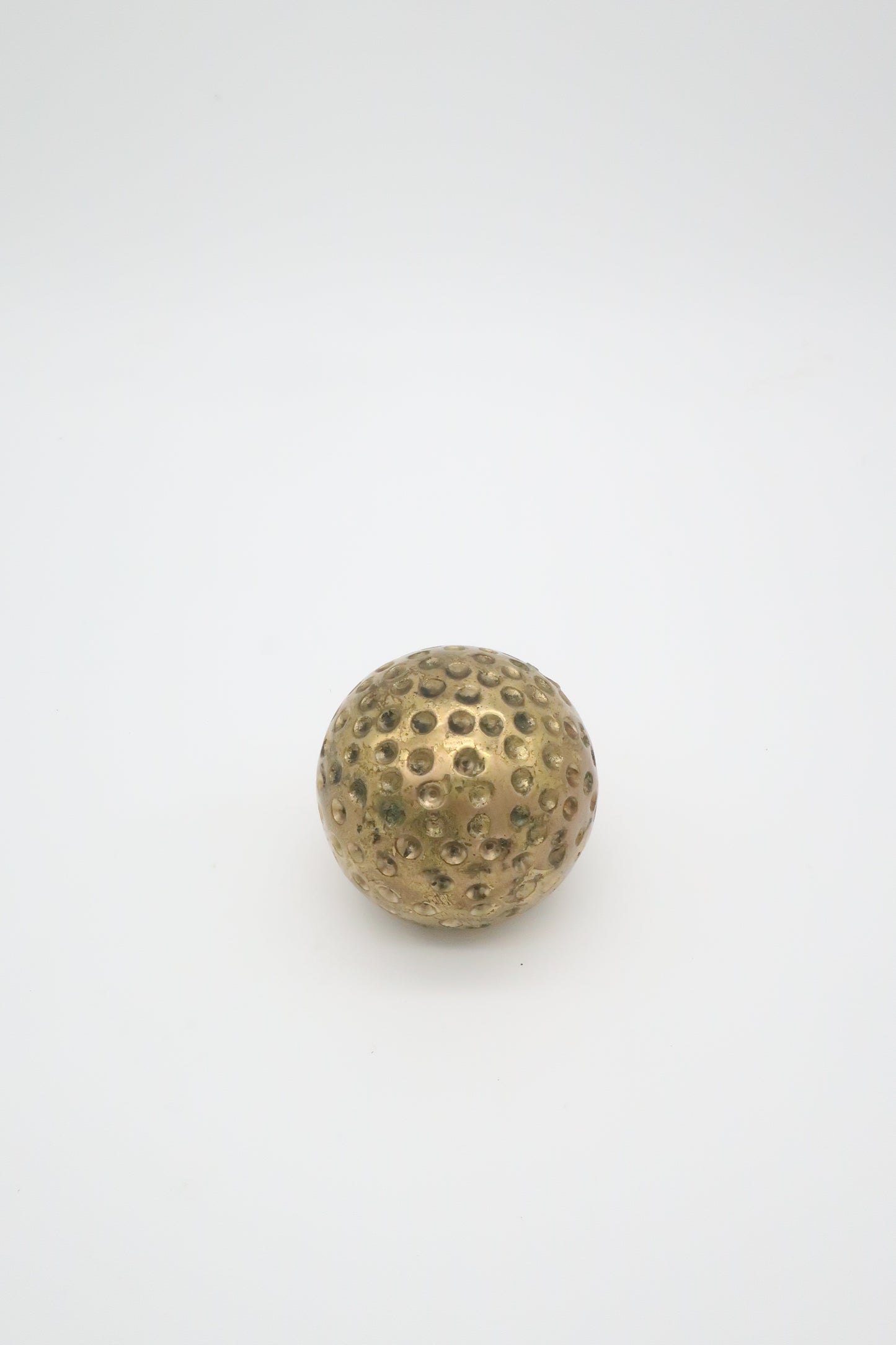 Brass Golf Ball Paperweight