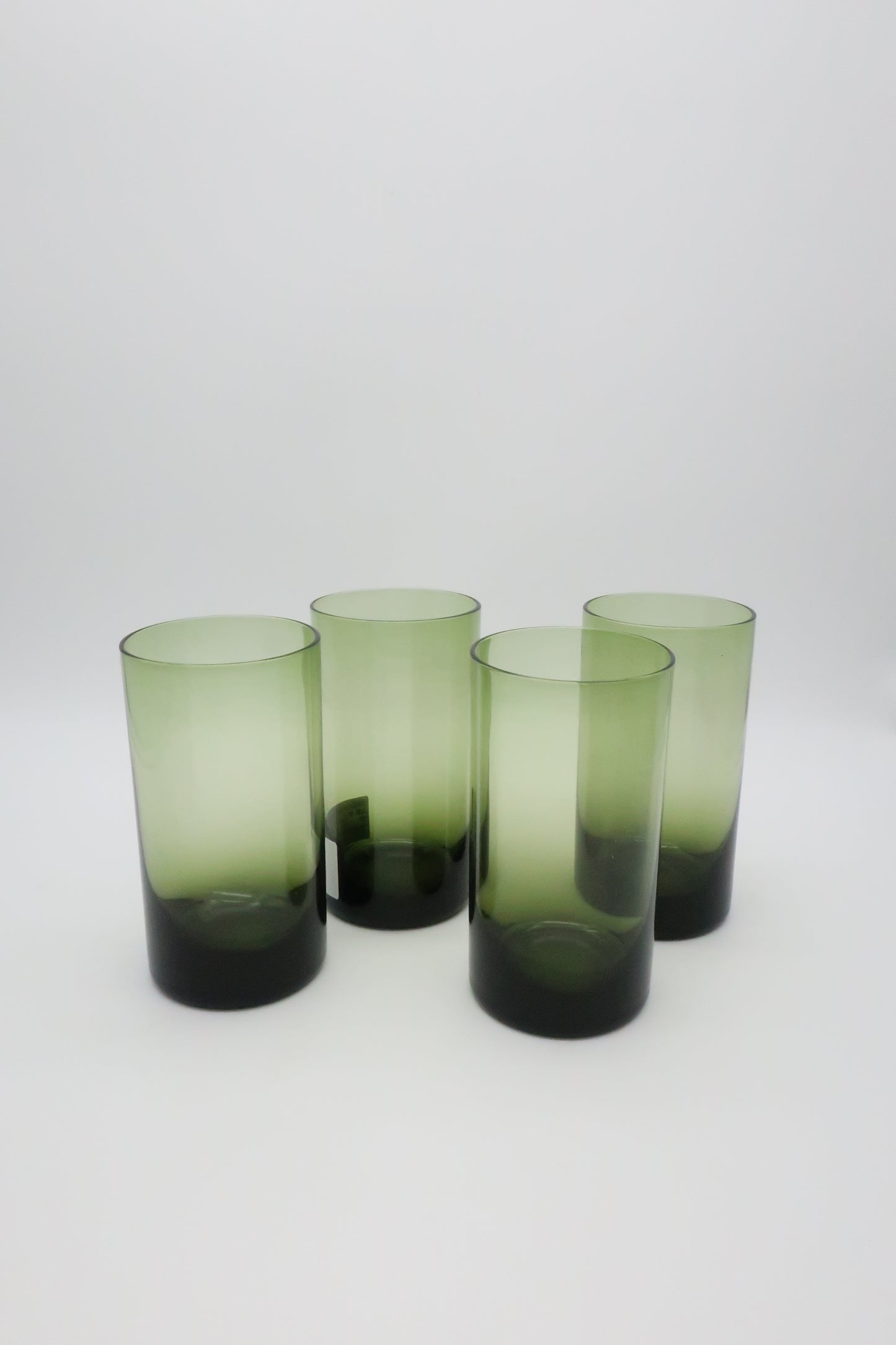 1960s Sasaki Green Flat Tumblers