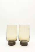 1970s Libbey Tawny Brown Tumblers