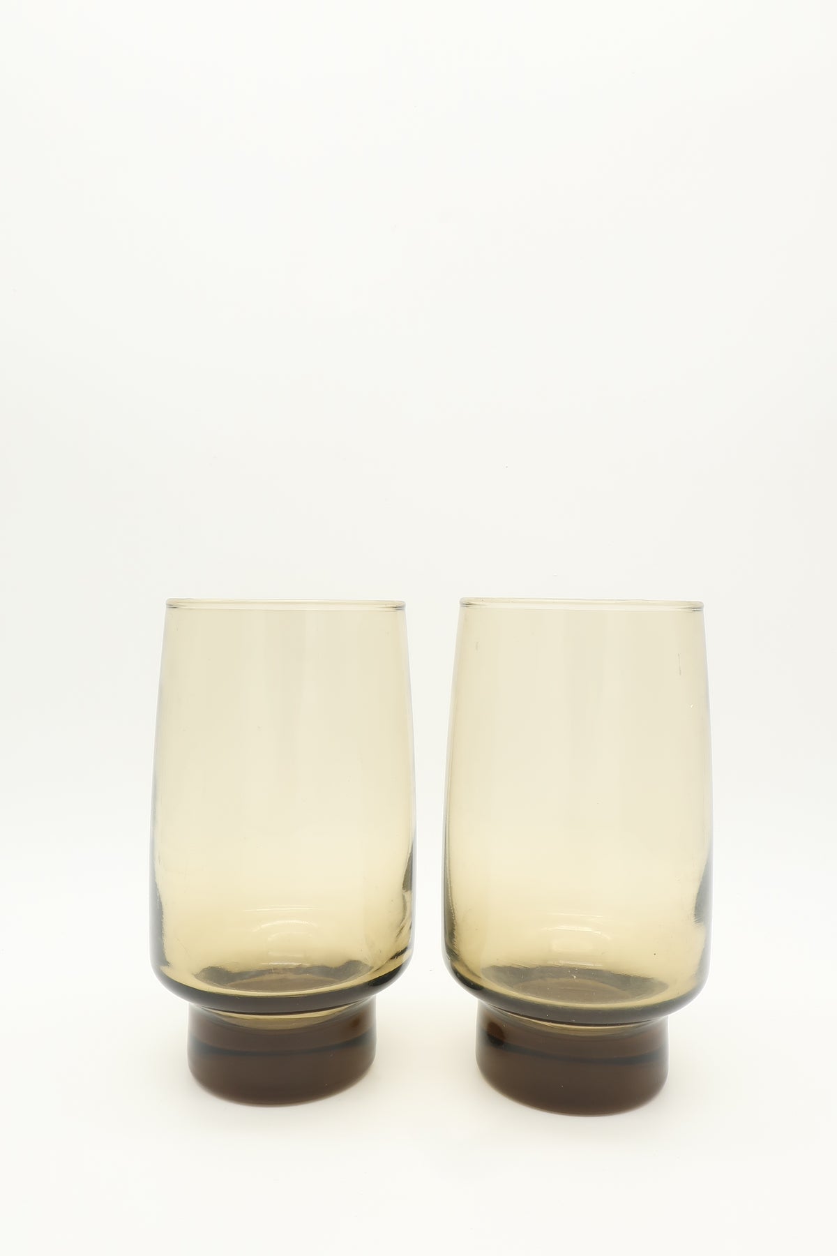 1970s Libbey Tawny Brown Tumblers