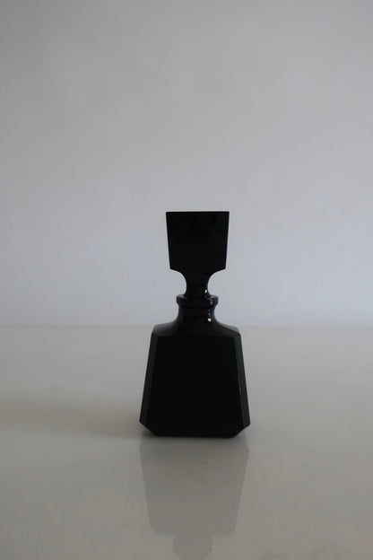 Art Deco Onyx Glass Perfume Bottle