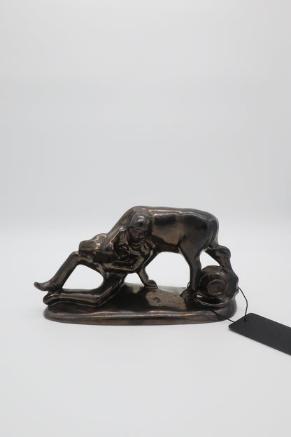 Ceramic Bull Rider Statue