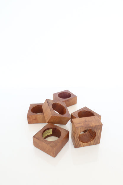 Teak Wooden Napkin Rings