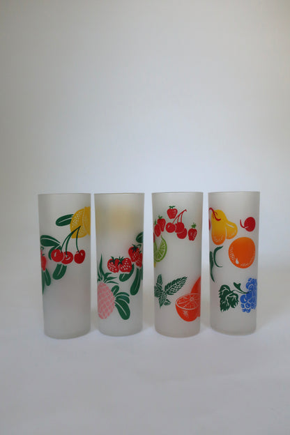 Federal Fruit High Ball Tumblers