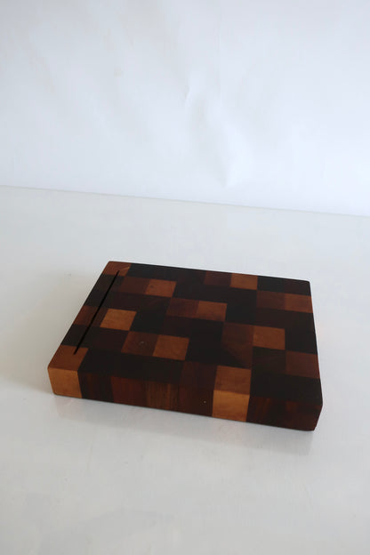 Checkered Wooden Cutting Board