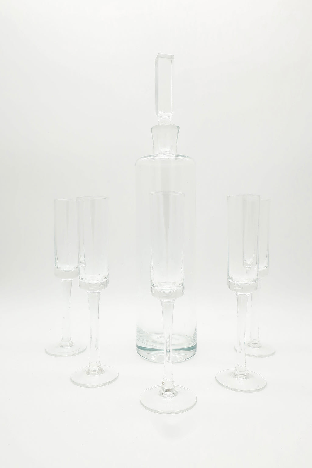 Clear Glass Decanter Set