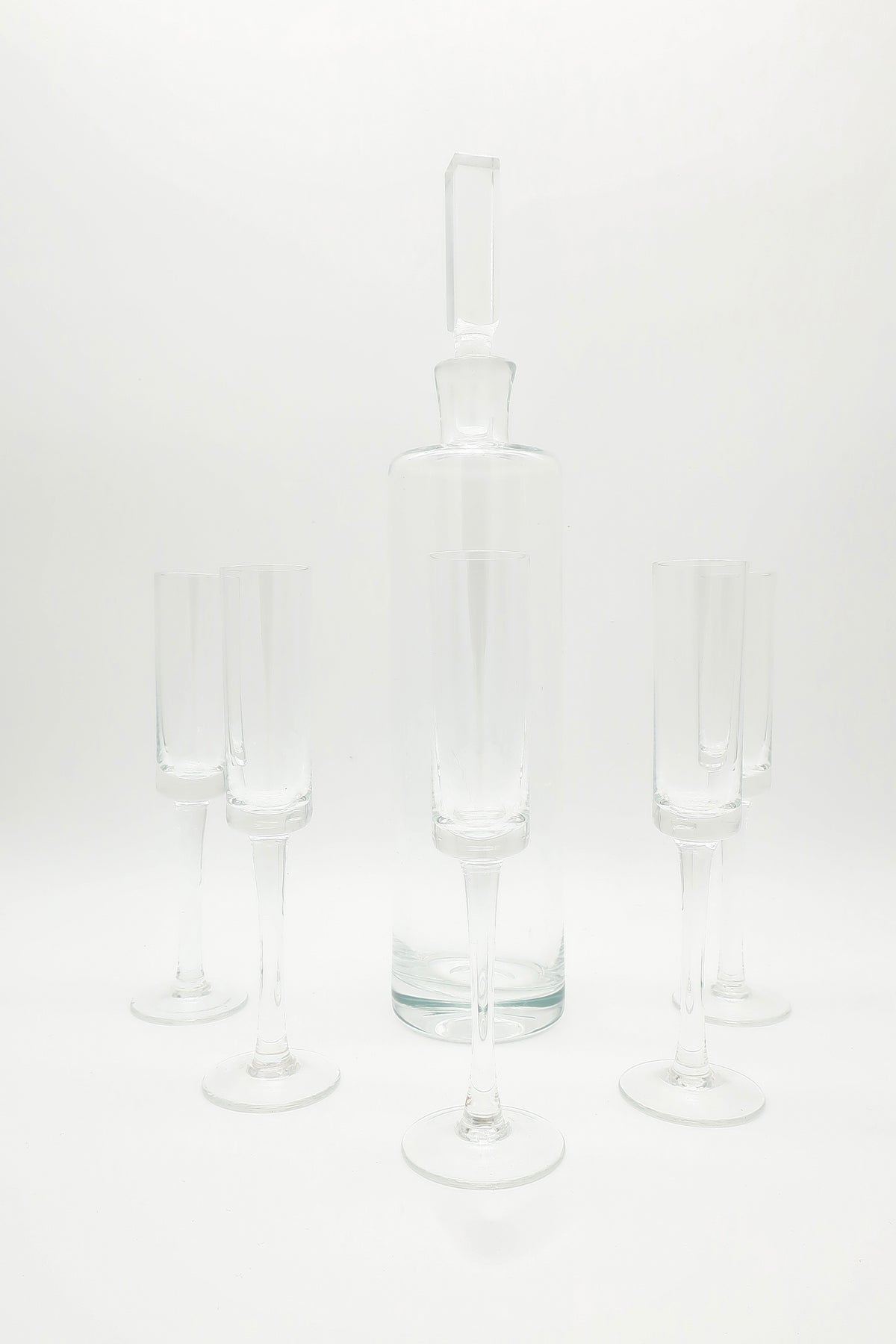 Clear Glass Decanter Set