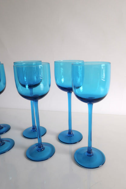 Carlo Moretti Blue Wine Glasses