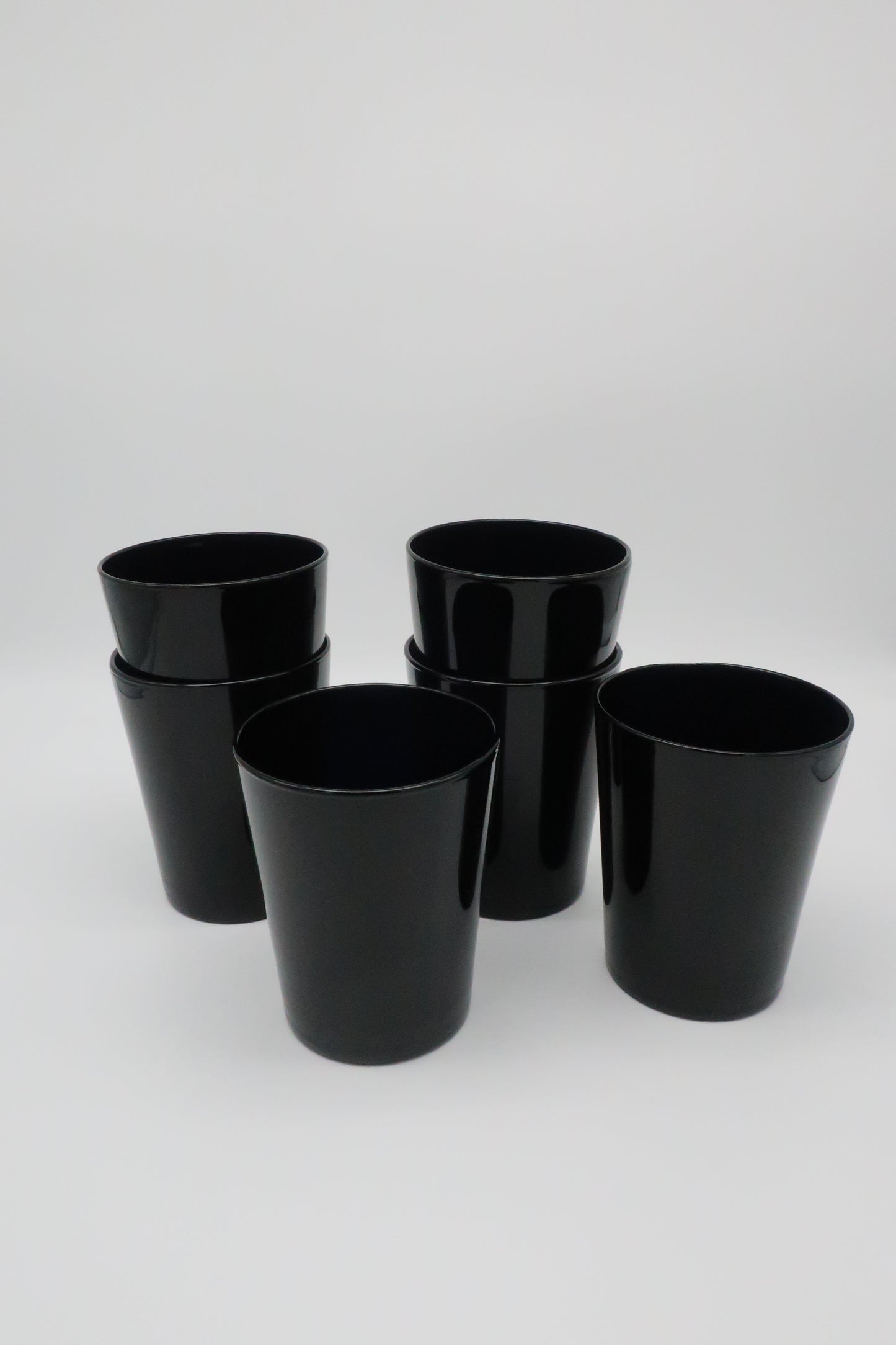 Onyx Glass Lowball Tumblers