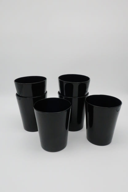 Onyx Glass Lowball Tumblers