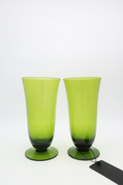 Green Glass Tumblers