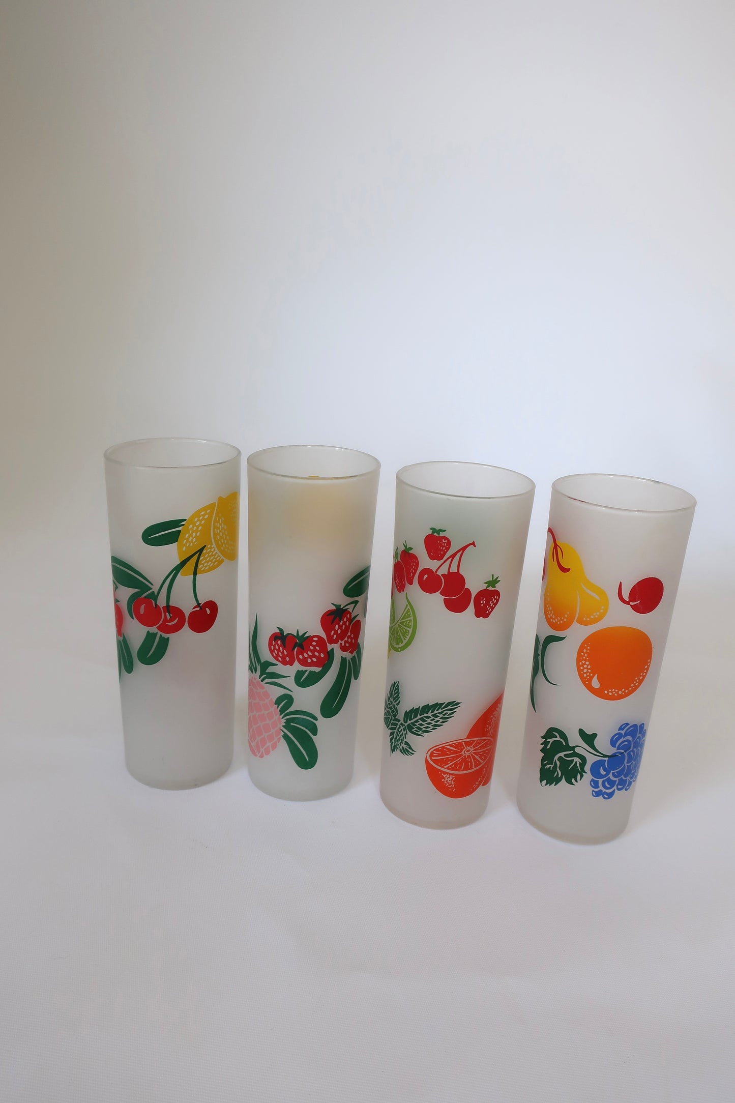 Federal Fruit High Ball Tumblers